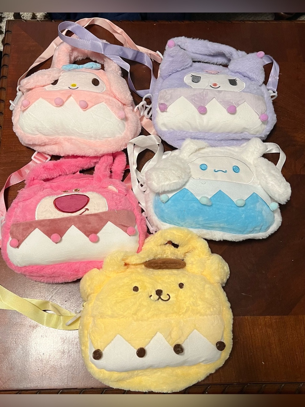 Sanrio Hello Kitty plush Shoulder Bags Set of 5